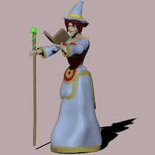 mage bruxas creatures dungeons and dragons witch toy 3d print model - Mito3D