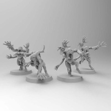 magenta blue nightmares aggressive jazz hands game games warhammer 40k daemons csm chaos all dust 3d print model - Mito3D
