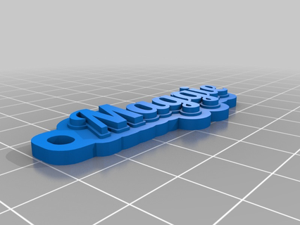maggie's keychain customized organization 3d print model - Mito3D
