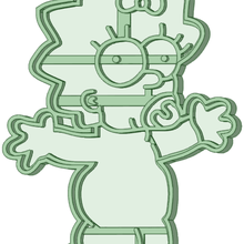 maggie 2 simpson-cookie-cutter tool luifer simpson cookie cutter 3d print model - Mito3D