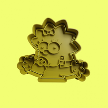 maggie simpson the simpsons cutter cutters moulds 3d print model - Mito3D