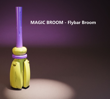 magia escoba barra vuelo juego juguetes mechs bricolaje diy 3d print model - Mito3D