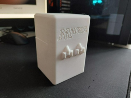 magie cartes deckbox équipement rôle plate forme boîte 3d print model - Mito3D