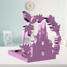 sihirli kale mumluk ev disney mum tutucu yelken 3d print model - Mito3D