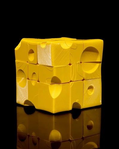 magic cube incredible cheese block amazing game puzzle puzzles 3d print model - Mito3D