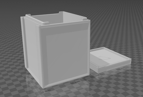 Magia recolhimento deckbox mtg coberta caixa 3d print model - Mito3D