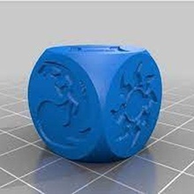 magic gathering mana die remixed the toy 3d print model - Mito3D