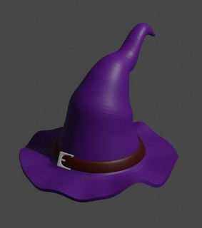 magic hat 2 magic hat harry potter style hat selection hat magical hat magic hat buckle  3d print model - Mito3D