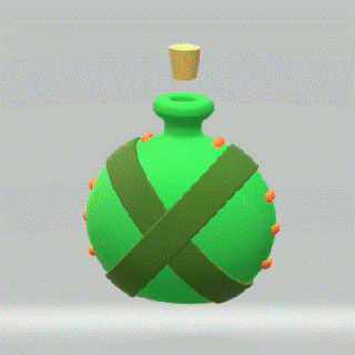 magic potion vial asterix panoramix obelix 3d print model - Mito3D