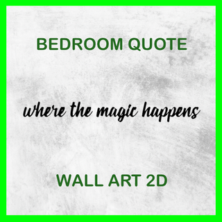 büyü işaret duvar Sanat 2d yatak oda Aşk gece deko dekorasyon tasarım ilham 3d print model - Mito3D
