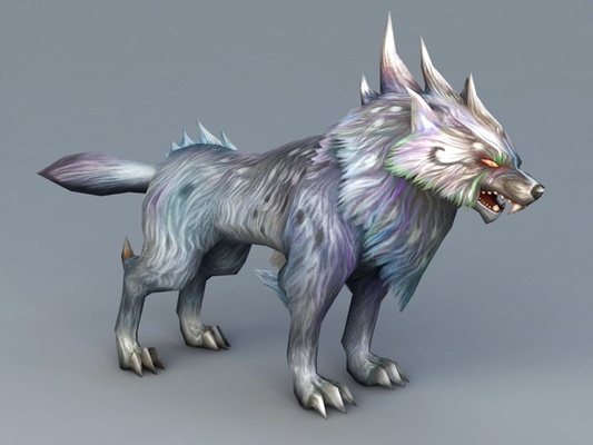 magic wolf 3d model 3dwolf wild animals 3dfox fox dog snowdog wildwolf 3d print model - Mito3D