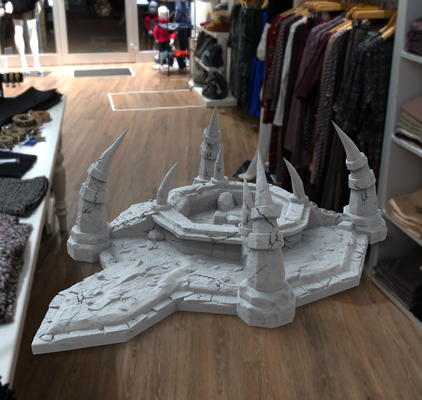magical architecture - magic altar game 3d print model - Mito3D