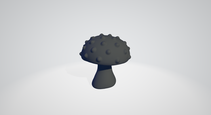 magical mushroom 1 3d print model - Mito3D