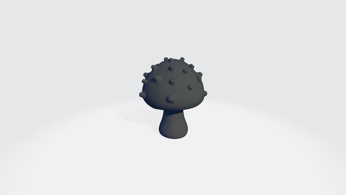 magical mushroom 2 amanita 3d print model - Mito3D