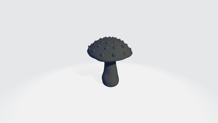 magique champignon 3 3d print model - Mito3D
