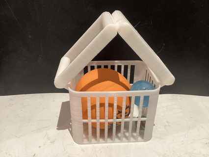 magicbasket basket hinged printinplace 3d print model - Mito3D