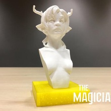 magicians white lady art creatures 3d print model - Mito3D