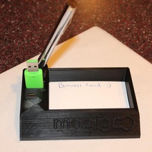 magigoo pen business card holder various corporate gift usb sd desk 3d print model - Mito3D