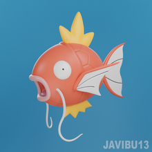 magikarpe Pokémon art poisson gargouillis l'eau océan pêche gyarados inutile 3d print model - Mito3D