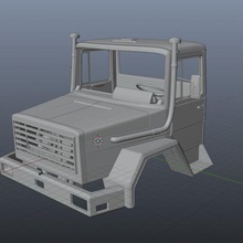 magirus Deutz 290 1 12 échelle imprimable camion rc corps 3d print model - Mito3D