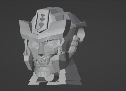 magmatron head transformers 3d print model - Mito3D