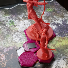 base magnética godtear juego el campeón la burla hexagonal hex de dios lágrima 3d print model - Mito3D