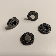 botão ímã vários diy de costura magnética oculto o 6mm 2mm 3d print model - Mito3D