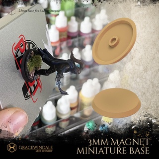 magnete miniatura base gioco 28mm diorama dnd esploratore puntello oggetti scena scenario tavolo terreno ttrpg giochi guerra d 32mm 3d print model - Mito3D