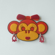 magnet monkey girl various 3d print model - Mito3D