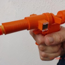 imán pistola nerf gadget de gauss geek neodimio juguete arma fuego los imanes 3d print model - Mito3D
