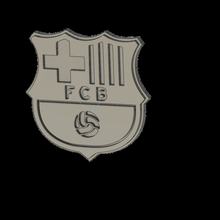 imán escudo del club de fútbol barcelona art el la barra 3d print model - Mito3D