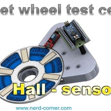 magnet wheel test center hall sensor tool calibration magnetic holder magnets wheels electronics 3d print model - Mito3D