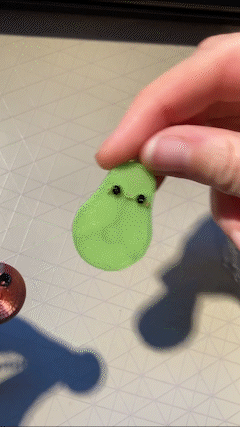 magnético abacate pedra amizade colar 3D print model - Mito3D