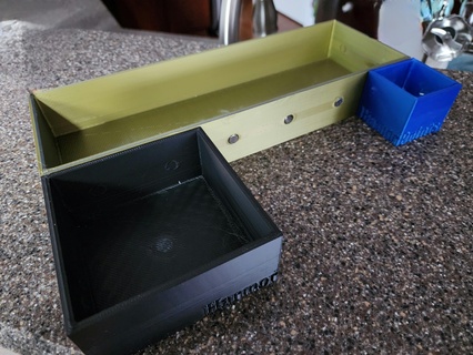 magnético bin organizadores caixas organização organizar caixa ímãs partes sobressalentes poupar 3d print model - Mito3D