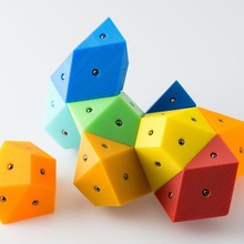 magnétique bisymmetric hendecahedrons jeu jouets de construction jouet puzzle les polyèdres le néodyme l'aimant 3d print model - Mito3D