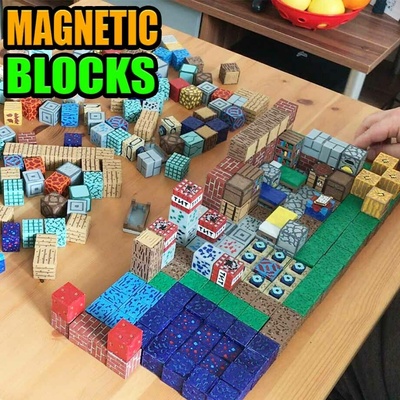 magnétique blocs bloquer planche jeu jouet cadeau mirodesign 3d print model - Mito3D