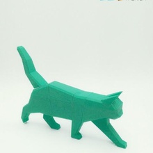 magnetische Katze Spielzeug Spiel lowpoly Tiere 3d print model - Mito3D
