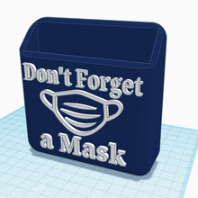 magnético cara máscara soporte mascarilla COVID 19 delta omicron recordatorio 3d print model - Mito3D