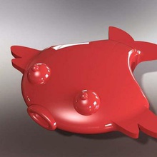 magnetic flat fish game playsets rod flatfish fishing 3d print model - Mito3D