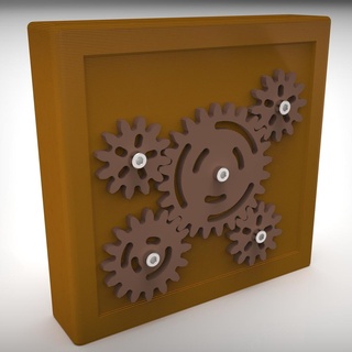 magnético geladeira folheto suporte engrenagens casa 3d print model - Mito3D