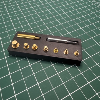 magnetic heat press bit holder soldering iron brass insert 3d print model - Mito3D