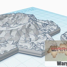 magnético maleficio loseta cráter conjunto 1 2 artículos juego battletech terreno mapa escala 3d print model - Mito3D