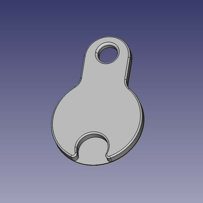 magnetico chiave titolare supporto carrello gettone v1 2 moneta shopping piccolo monete 3d print model - Mito3D