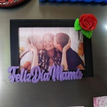 magnetic photo frame happy mother's day 3d print model - Mito3D