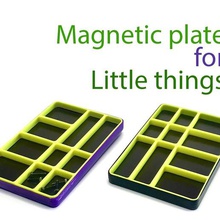 magnetic plate little things various diy box 3d print model - Mito3D