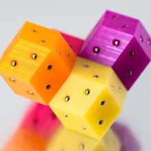manyetik eşkenar dodecahedron oyun inşaat oyuncaklar nadir toprak çokyüzlülere neodim mıknatıs engeller 3d print model - Mito3D