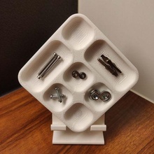 magnetisch klein Teile Tablett Werkzeug Schraube Bolzen Magnete Magnet Unterlegscheibe 3d print model - Mito3D