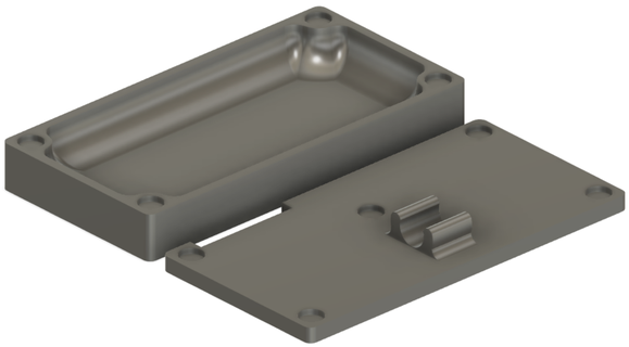 magnétique cachette pot planque récipient cannabis 420 tuyau plateau roulant 8mm aimant 3d print model - Mito3D