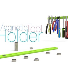 magnetic tool holder various hobby tools 3d print model - Mito3D