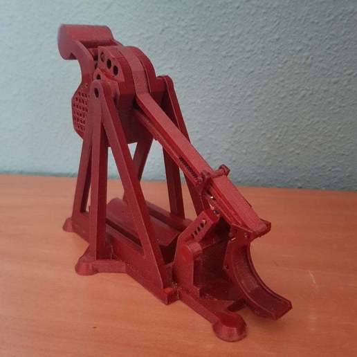 magnétique verrou Imprimée 3d catapulte d'assaut balle château jeu lanceur nouvelles jouet clé cliquet 3D print model - Mito3D